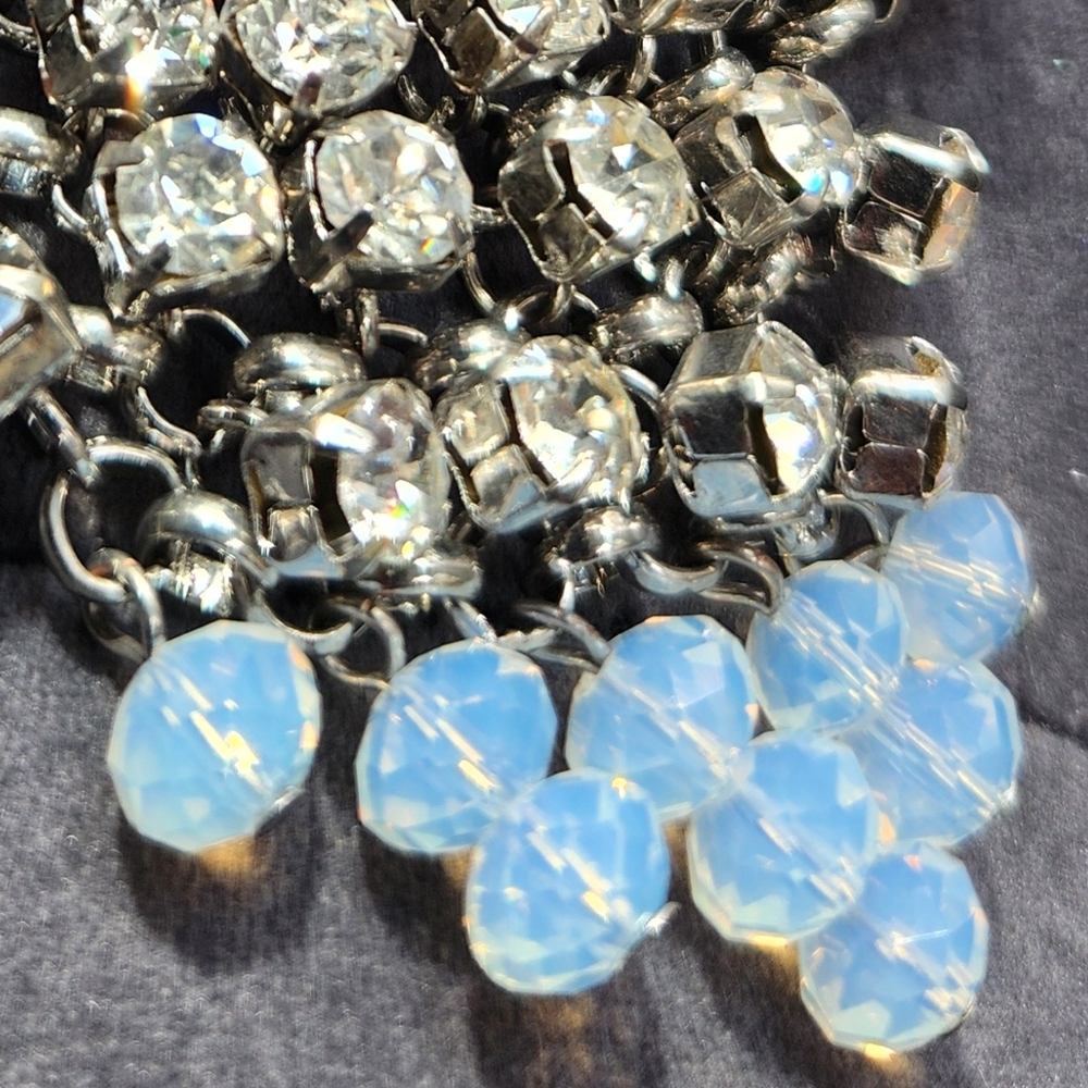 Rhinestone Necklace with Earrings Set - Picture 7 of 17